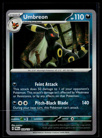 SV: Prismatic Evolutions #059/131 Umbreon (Master Ball Pattern)