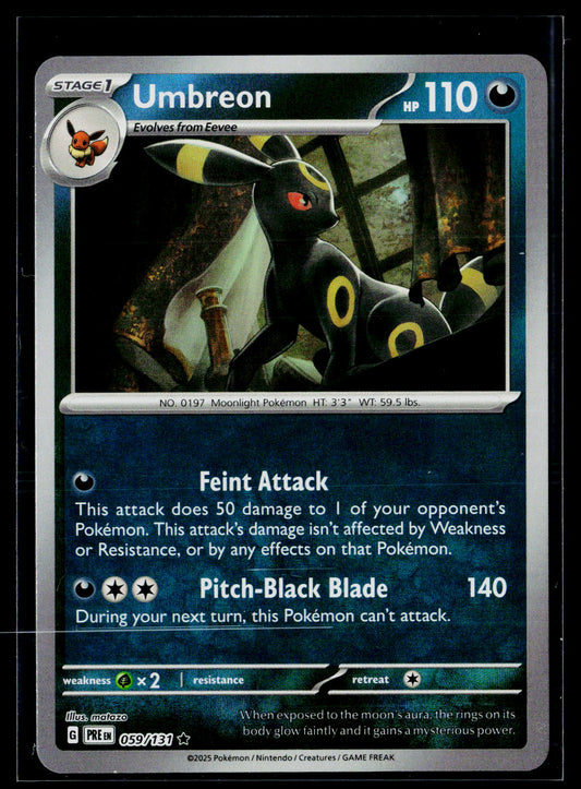 SV: Prismatic Evolutions #059/131 Umbreon (Master Ball Pattern)