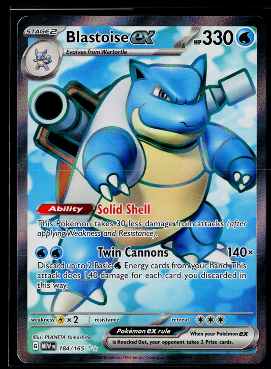SV: Scarlet & Violet 151 #184/165 Blastoise ex