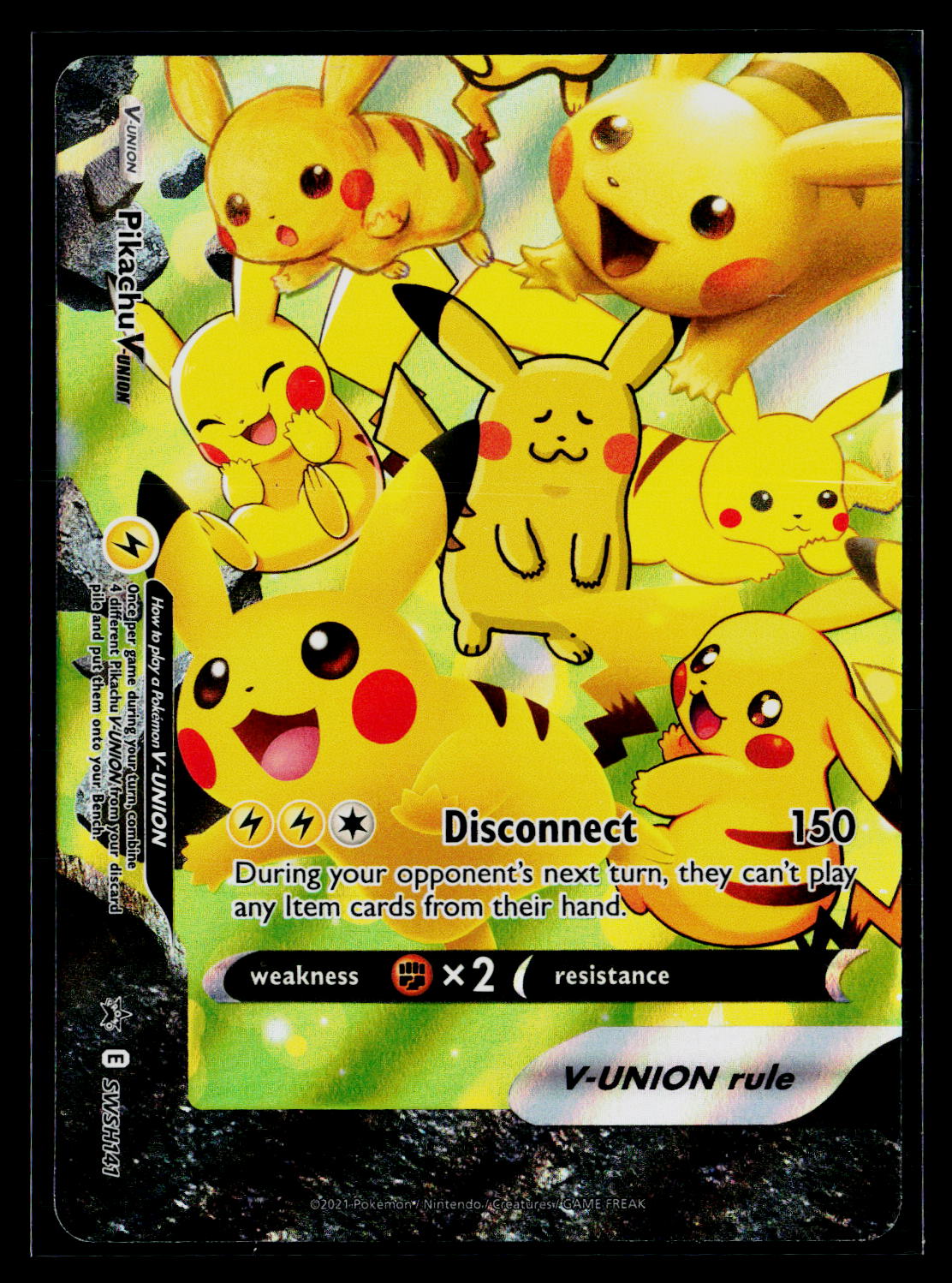 SWSH: Sword & Shield Promo Cards #SWSH141 Pikachu V-Union