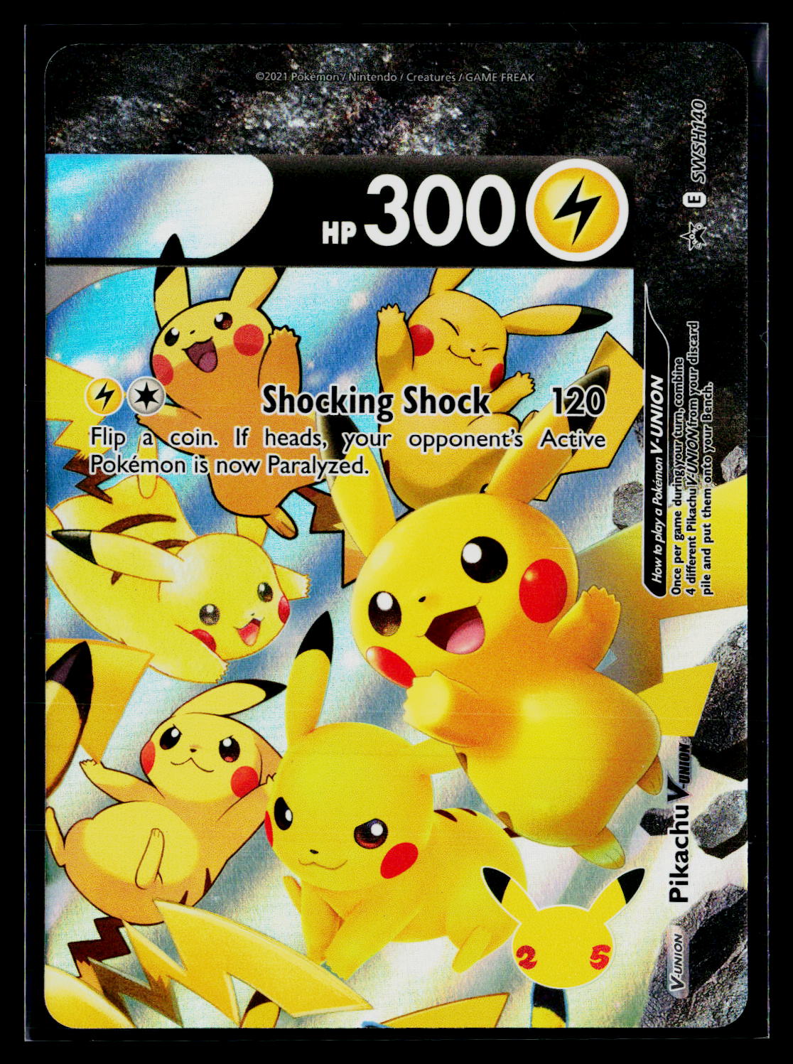 SWSH: Sword & Shield Promo Cards #SWSH140 Pikachu V-Union