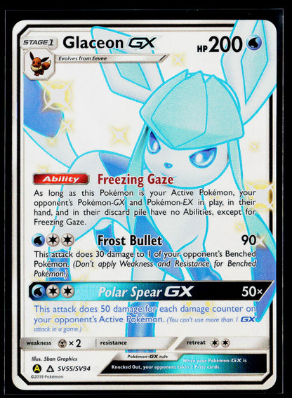 Hidden Fates: Shiny Vault #SV55/SV94 Glaceon GX