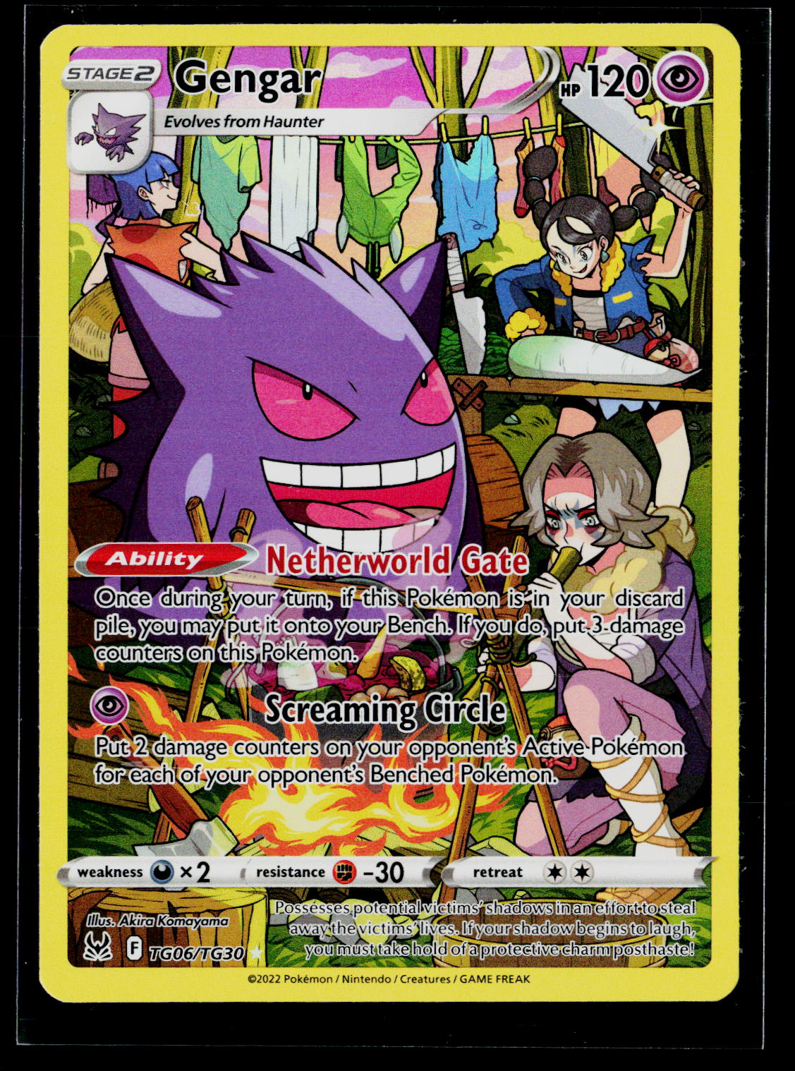 SWSH11: Lost Origin Trainer Gallery #TG06/TG30 Gengar