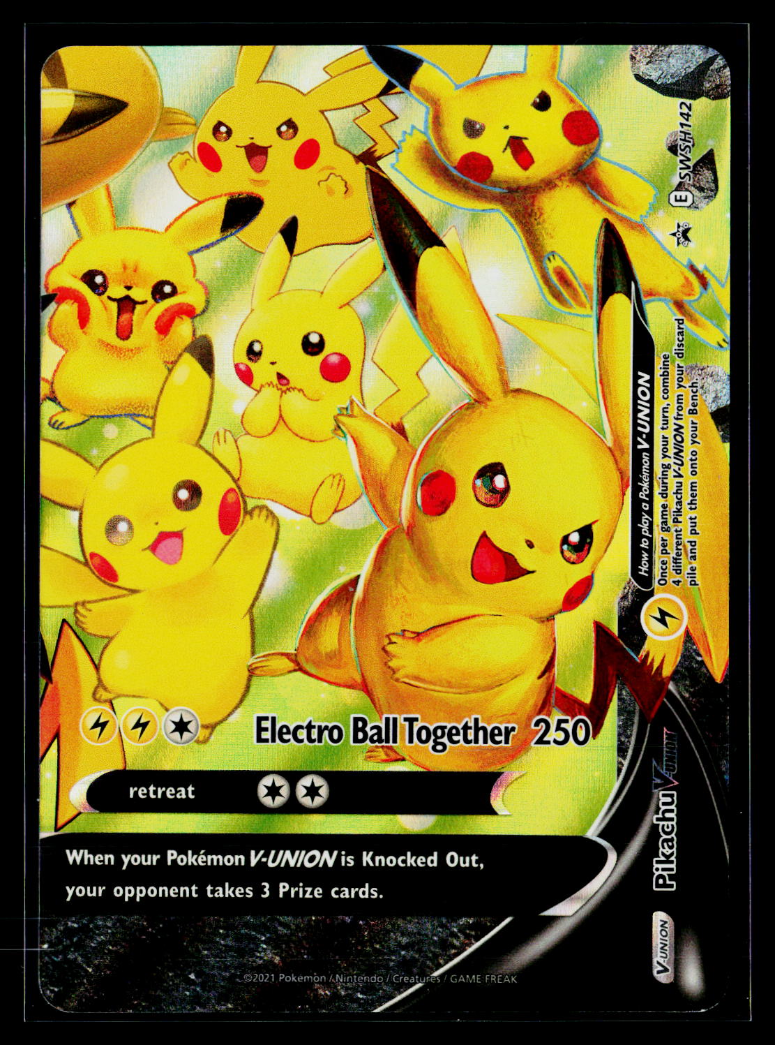 SWSH: Sword & Shield Promo Cards #SWSH142 Pikachu V-Union