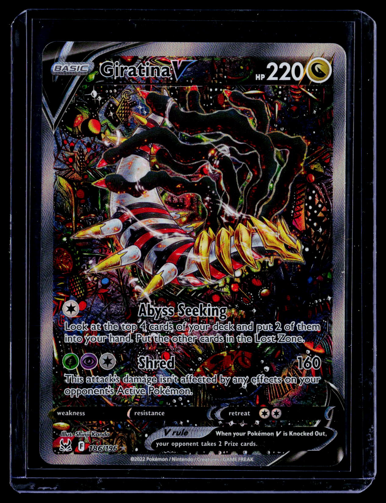 SWSH11: Lost Origin #186/196 Giratina V (Alternate Full Art)