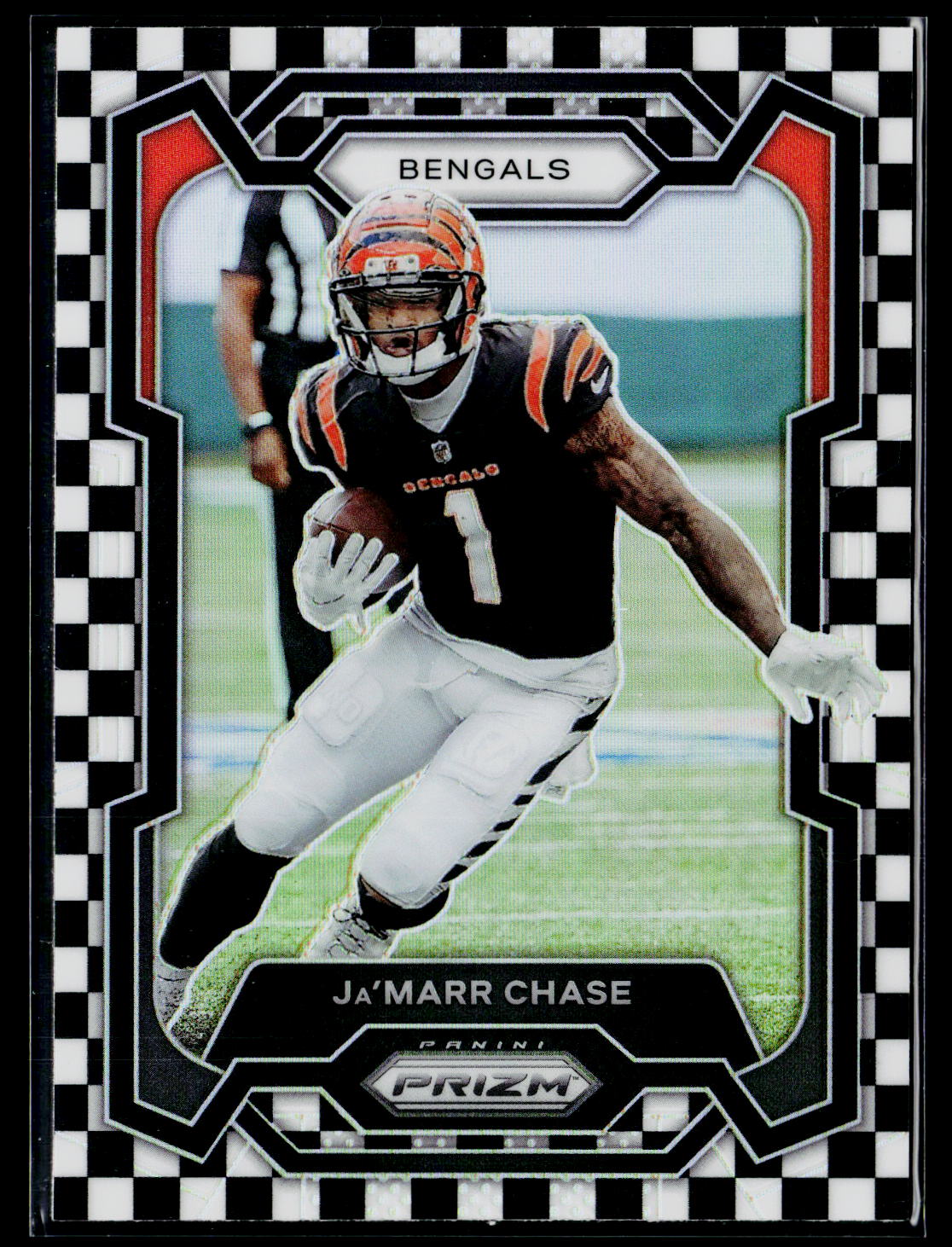 2023 Panini Prizm #56 Ja'Marr Chase Black and White Checker