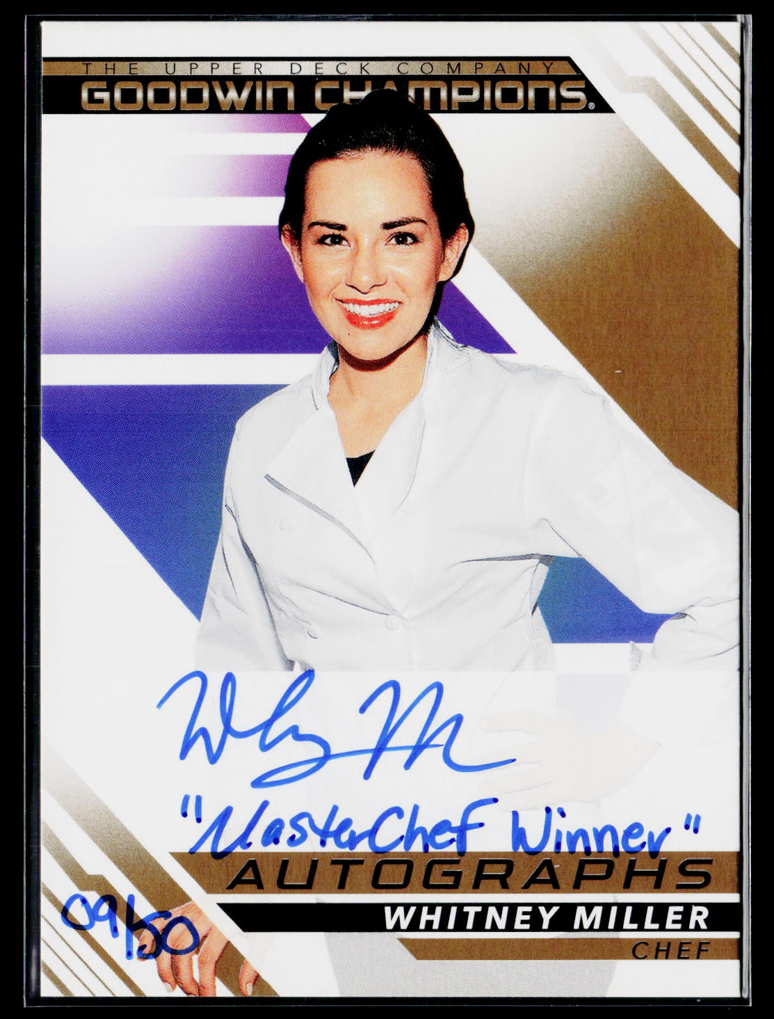 2022 Upper Deck Goodwin Champions A-WM Whitney Miller Autographs /50