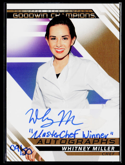 2022 Upper Deck Goodwin Champions A-WM Whitney Miller Autographs /50