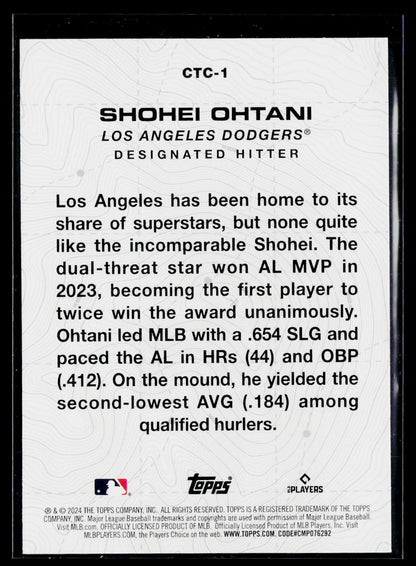 2024 Topps #CTC-1 Shohei Ohtani City to City