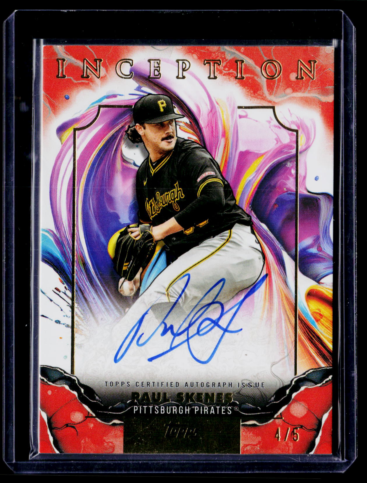 2025 Topps Inception RESA-PS Paul Skenes Rookie and Emerging Stars Autographs /5