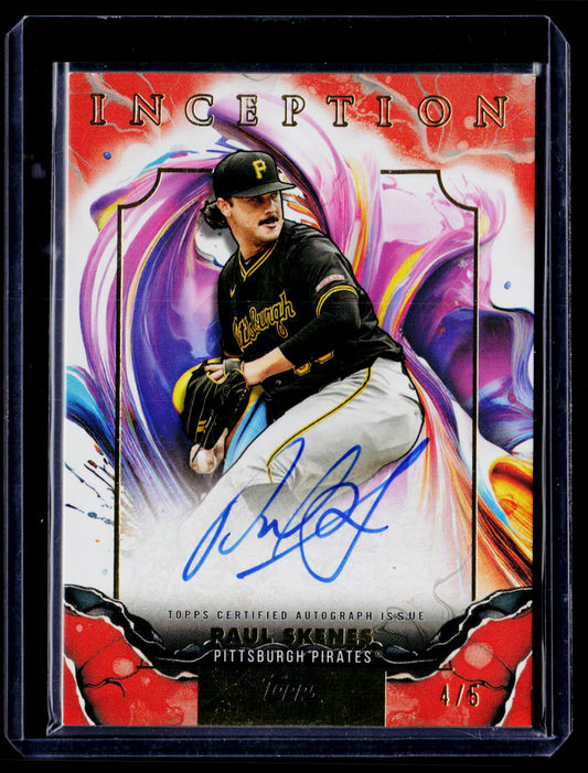 2025 Topps Inception RESA-PS Paul Skenes Rookie and Emerging Stars Autographs /5