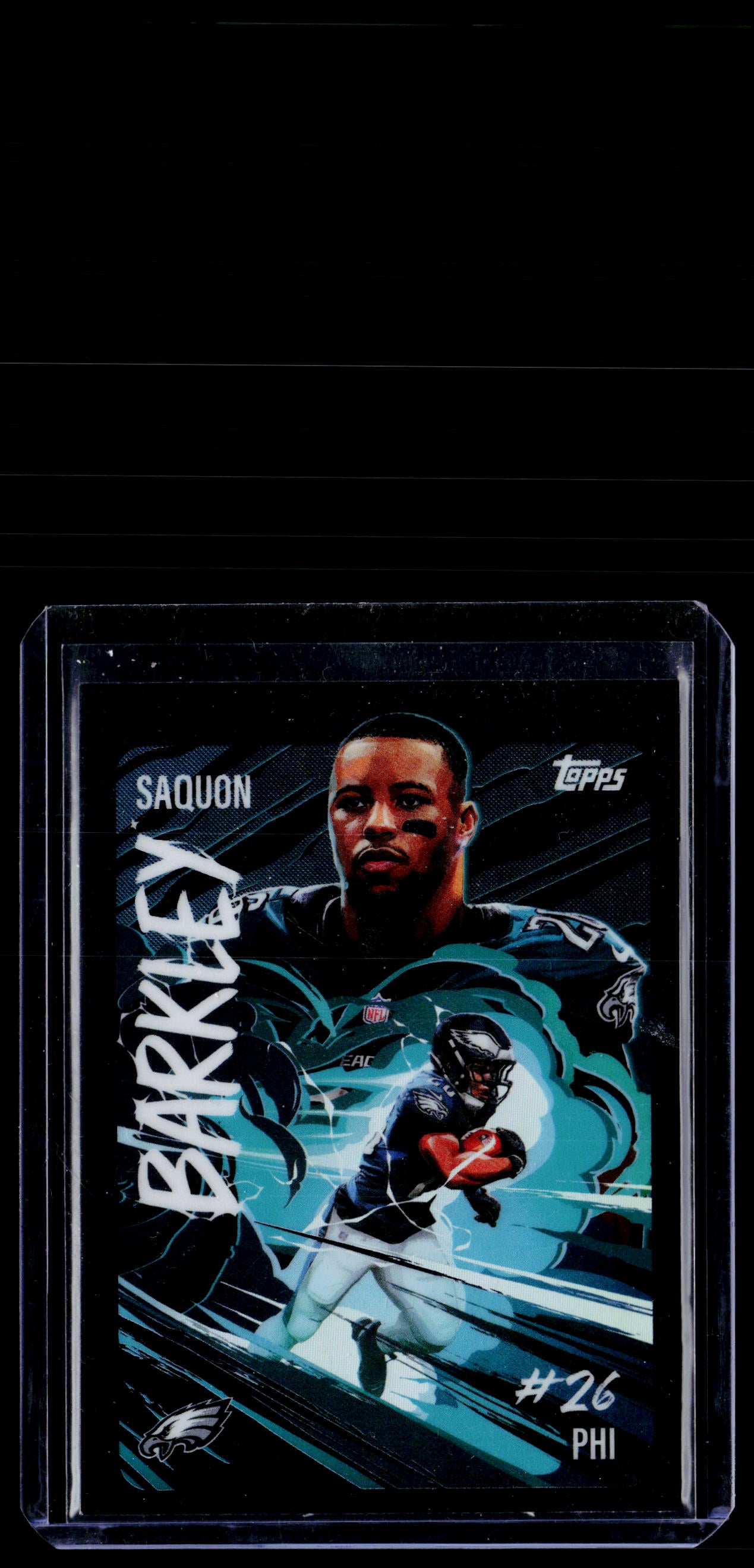 2025 Topps Chrome #UV-20 Saquon Barkley Ultra-Violet All-Stars