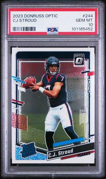 2023 Panini Donruss Optic #244 Cj Stroud PSA 10