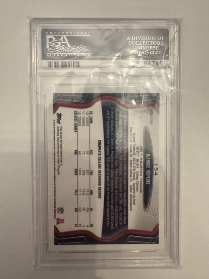 2013 Topps Chrome #154 Deandre Hopkins Blue Wave Refractor PSA 9