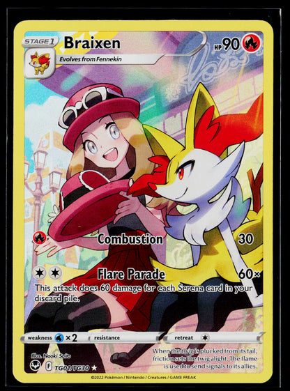SWSH12: Silver Tempest Trainer Gallery #TG01/TG30 Braixen