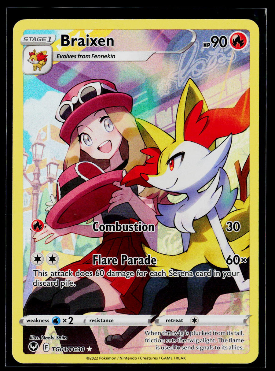 SWSH12: Silver Tempest Trainer Gallery #TG01/TG30 Braixen