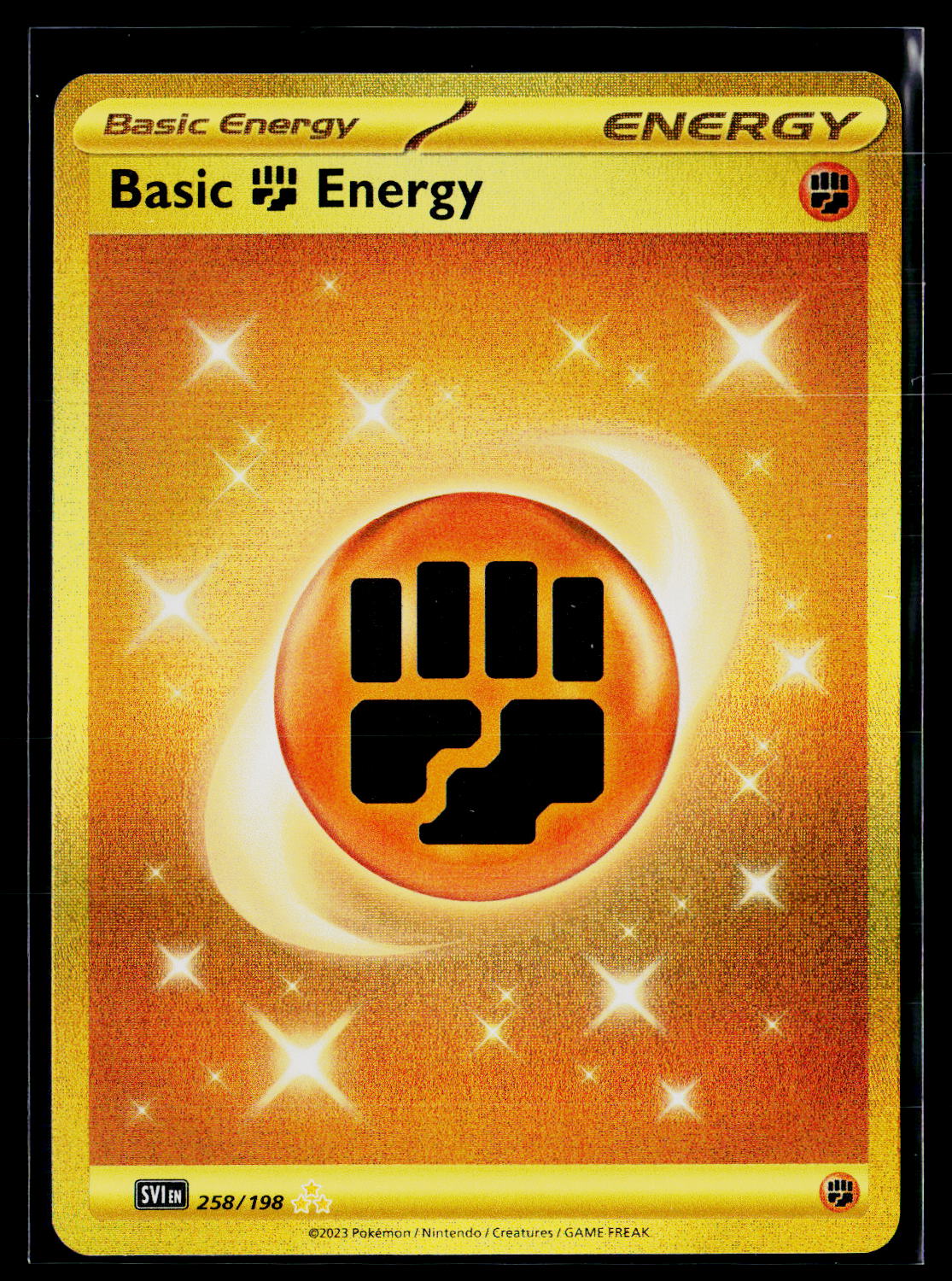 SV01: Scarlet & Violet Base Set #258/198 Basic Fighting Energy
