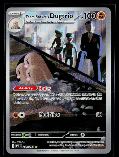 ME: Ascended Heroes #239/217 Team Rocket's Dugtrio