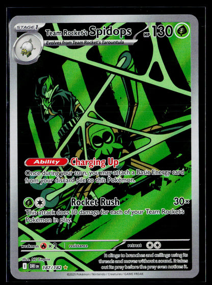 SV10: Destined Rivals #187/182 Team Rocket's Spidops