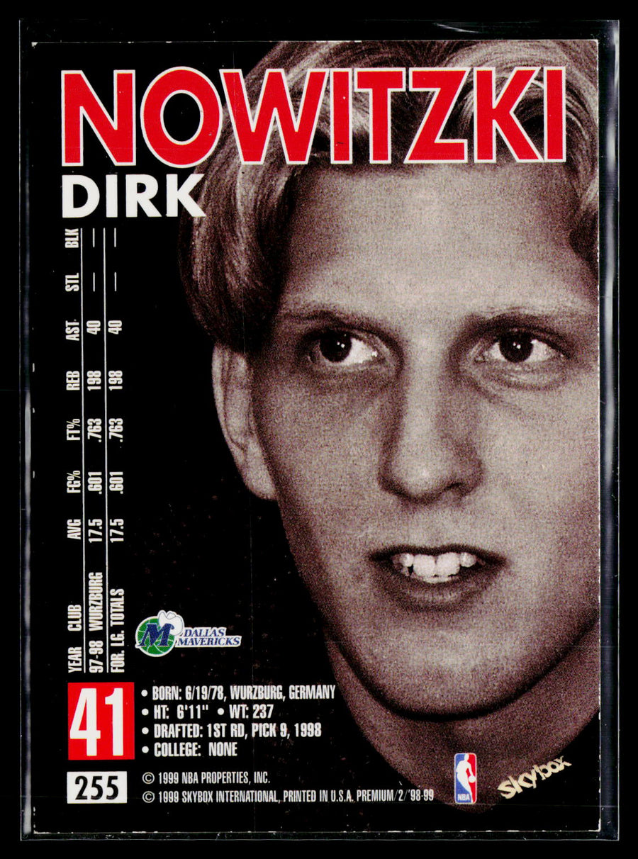 1998-99 SkyBox Premium #255 Dirk Nowitzki