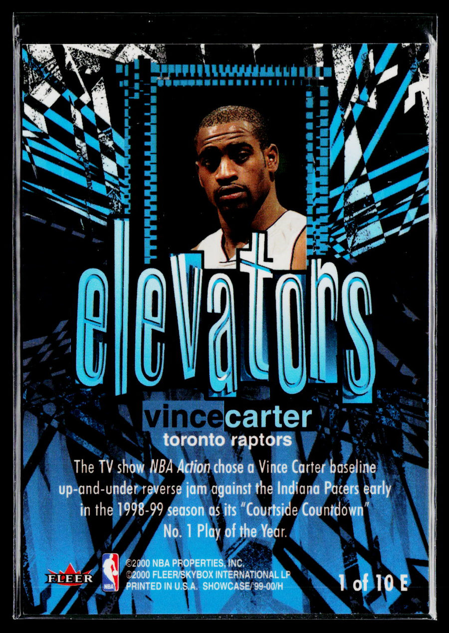 1999-00 Flair Showcase #1E Vince Carter Elevators
