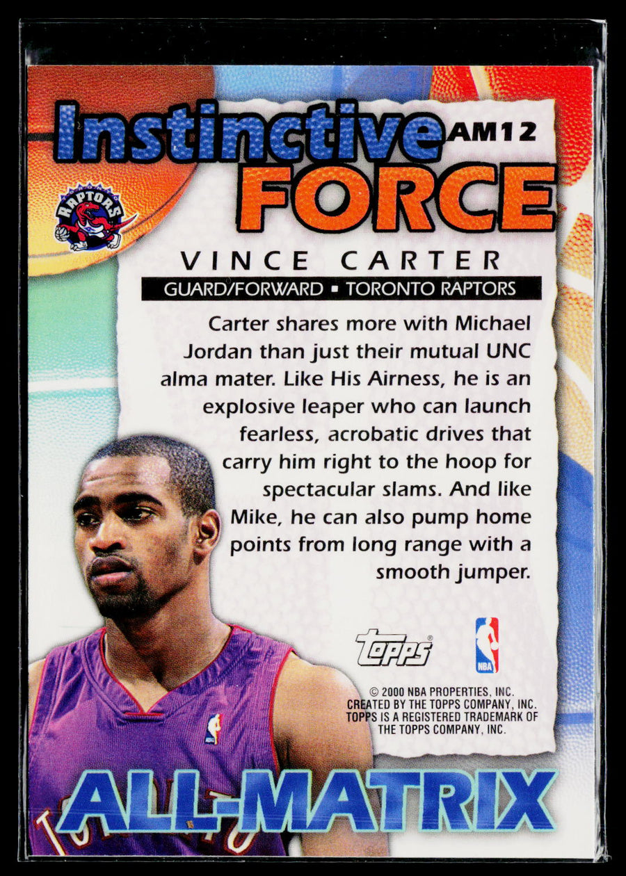 1999-00 Topps #AM12 Vince Carter All-Matrix