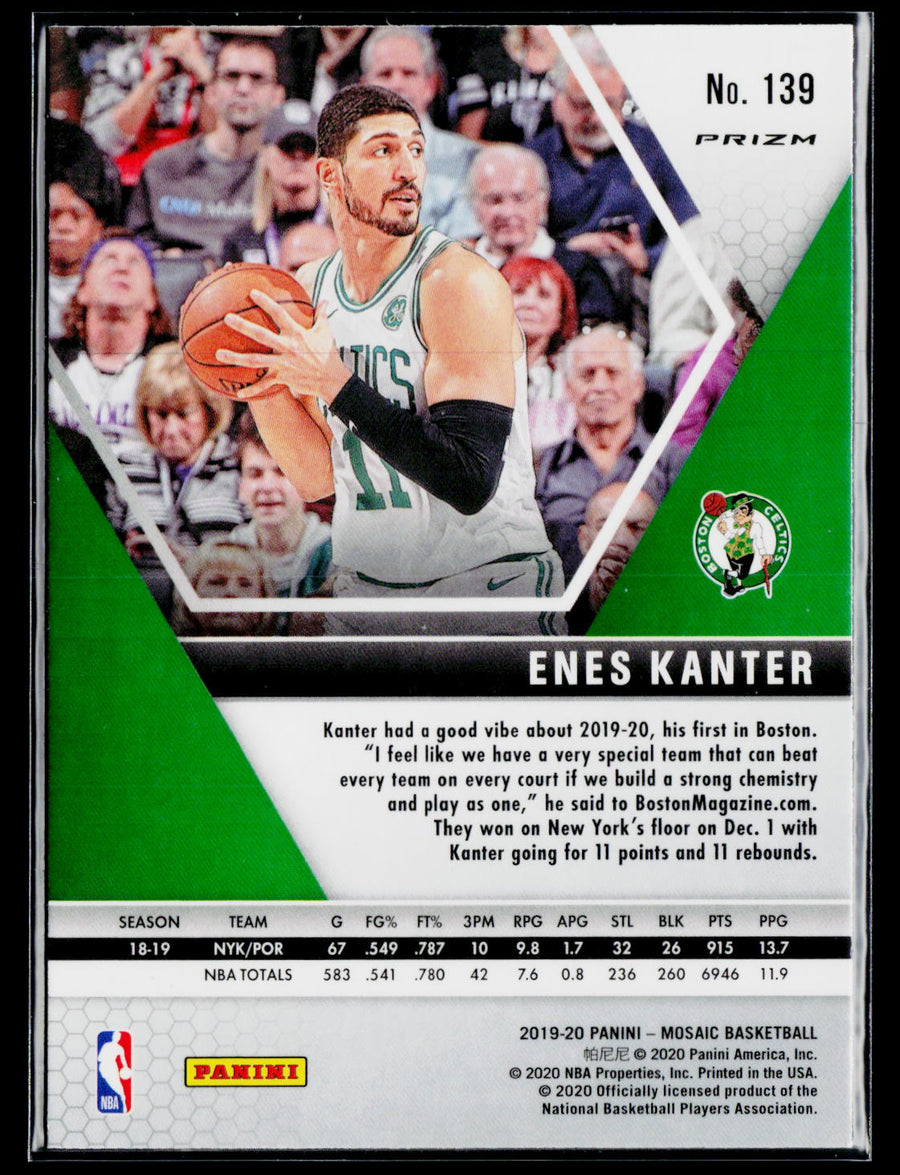 2019-20 Panini Mosaic #139 Enes Kanter Genesis Case Hit