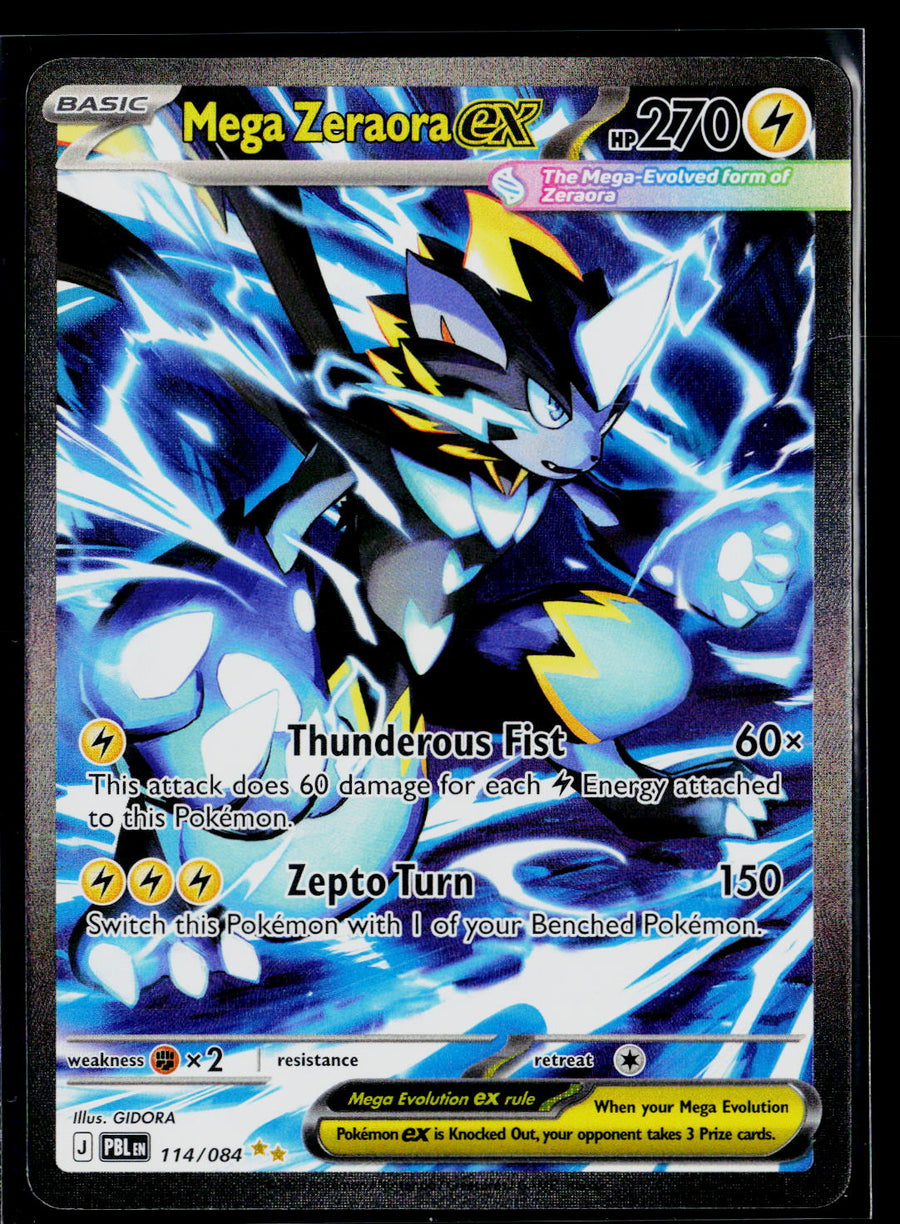 ME05: Pitch Black #114/084 Mega Zeraora ex