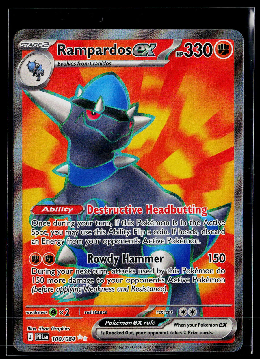 ME05: Pitch Black #100/084 Rampardos ex