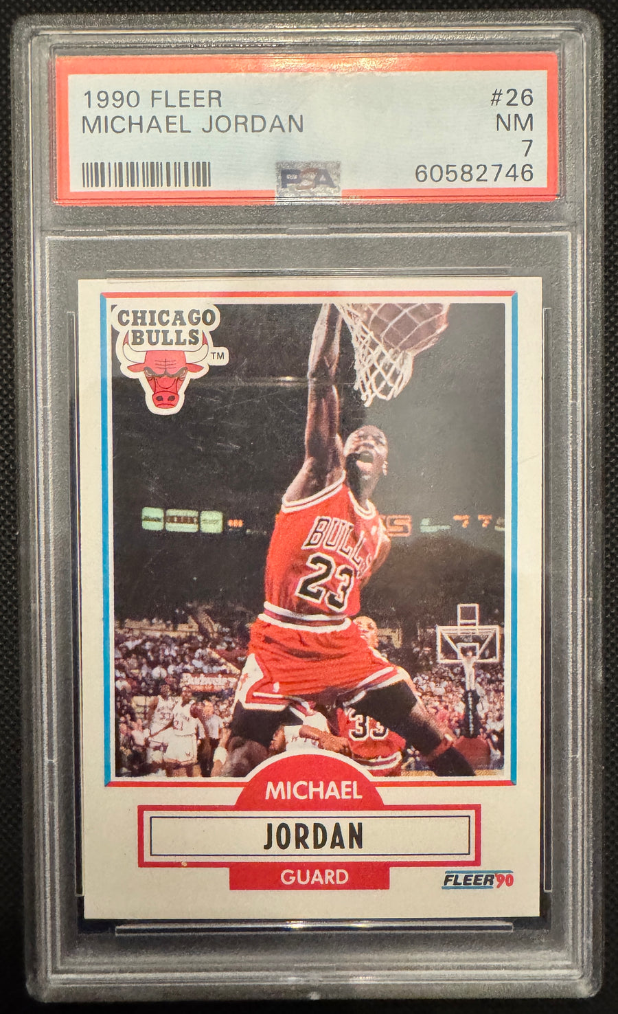 1990 Fleer #26 Michael Jordan PSA 7