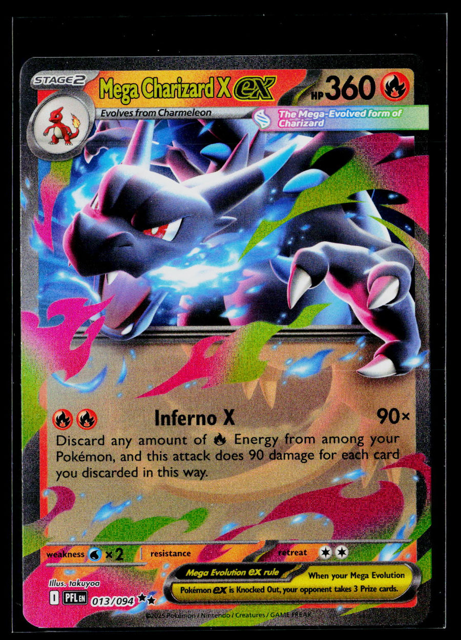 ME02: Phantasmal Flames #013/094 Mega Charizard X ex