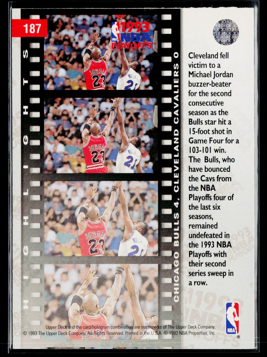 Upper Deck 1993-94 Upper Deck 187 East Semifinals: Bulls 4, Cavaliers 0 /