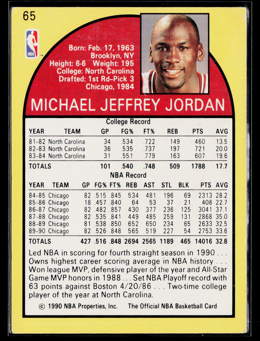1990 Hoops Team Night Chicago Bulls NNO Michael Jordan /