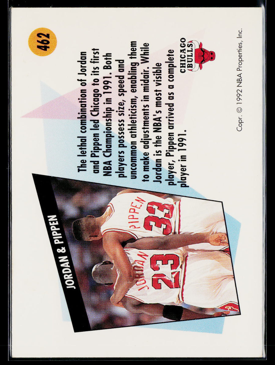 1991-92 SkyBox 462 Michael Jordan / Scottie Pippen /