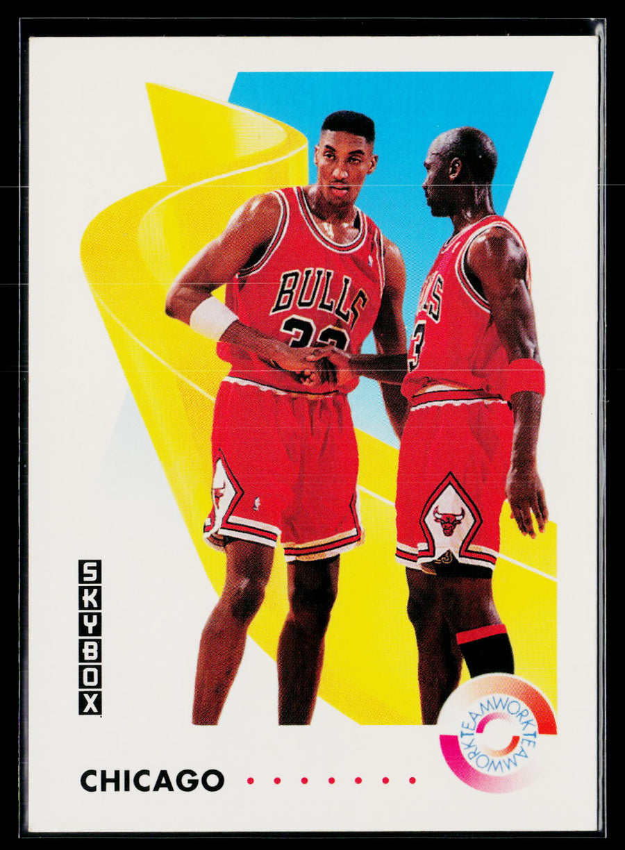 1991-92 SkyBox 462 Michael Jordan / Scottie Pippen /