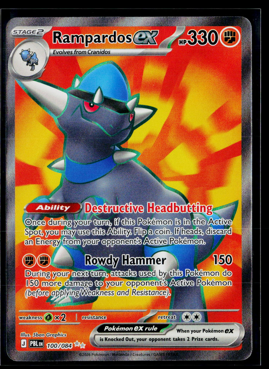 ME05: Pitch Black 100/084 Rampardos ex