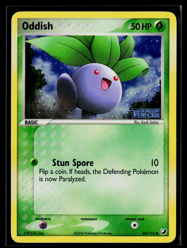 EX Unseen Forces 64/115 Oddish Stamped