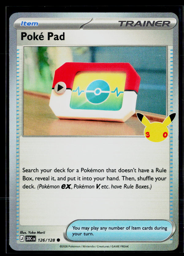 ME: 30th Celebration 126/128 Poke Pad HOLO