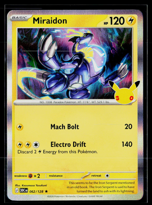 ME: 30th Celebration 062/128 Miraidon HOLO