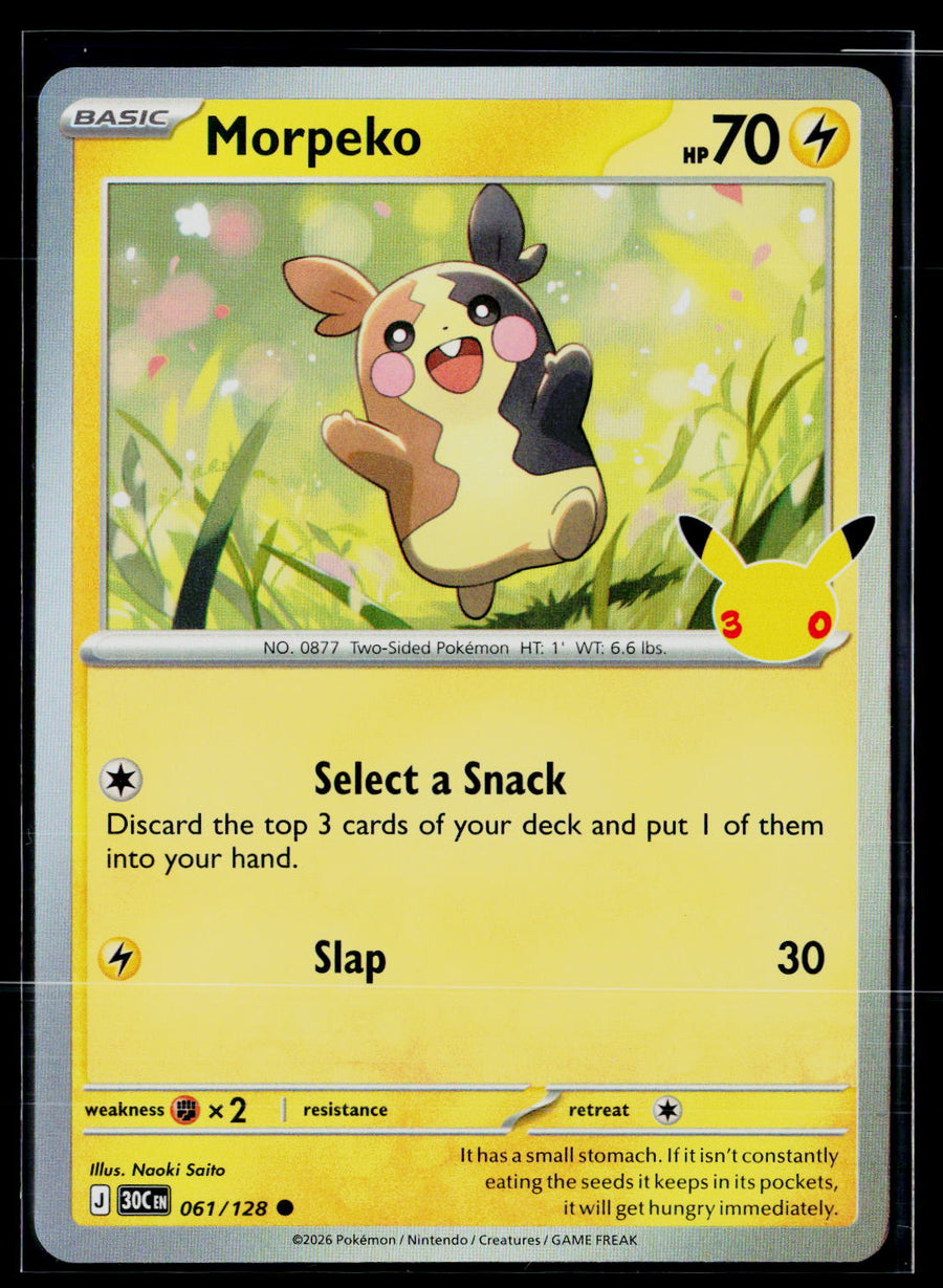 ME: 30th Celebration 061/128 Morpeko HOLO