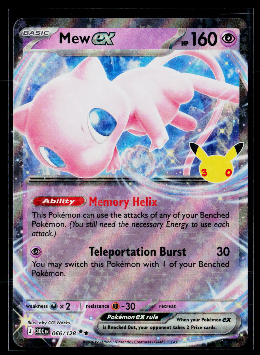 ME: 30th Celebration 066/128 Mew ex HOLO