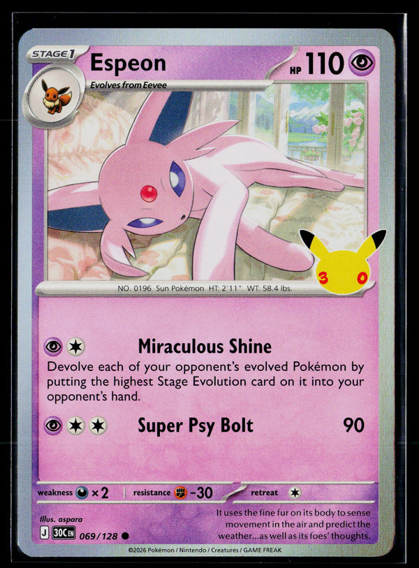 ME: 30th Celebration 069/128 Espeon