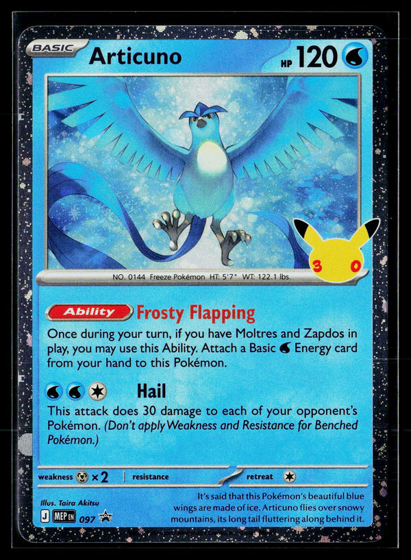 ME: 30th Celebration 097 Articuno promo