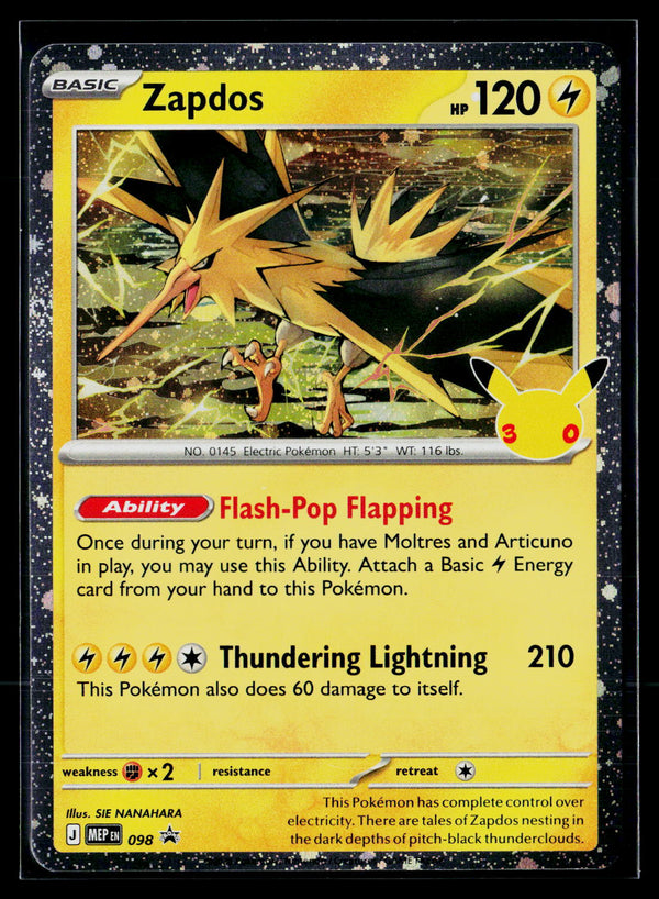 ME: 30th Celebration Classic Collection 098 Zapdos promo