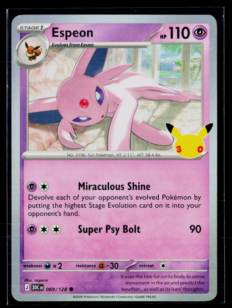 ME: 30th Celebration 069/128 Espeon