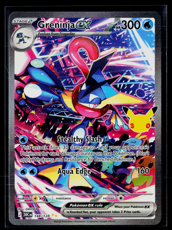 ME: 30th Celebration 148/128 Greninja ex