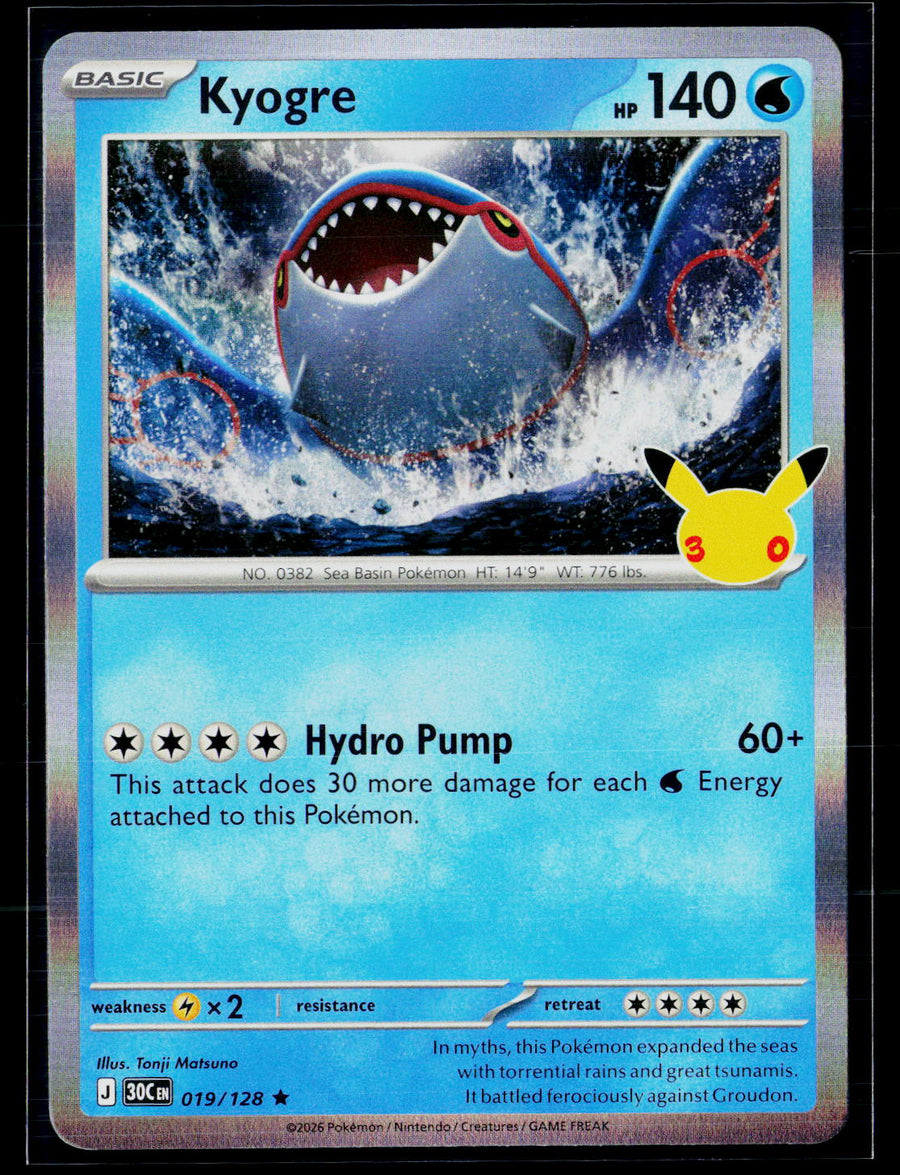 ME: 30th Celebration 019/128 Kyogre