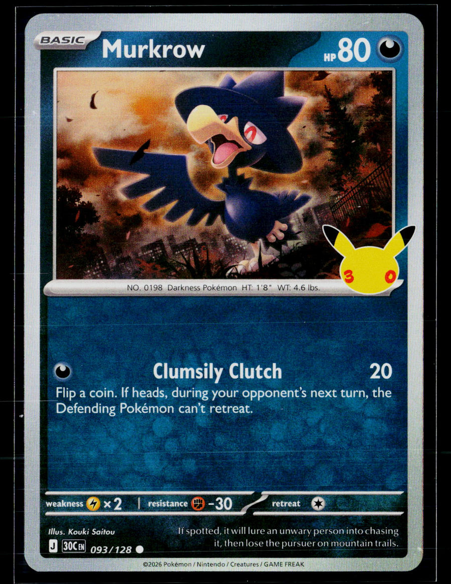 ME: 30th Celebration 093/128 Murkrow