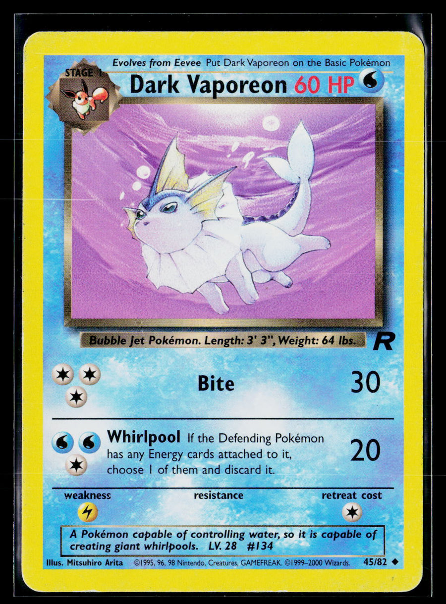 Team Rocket 45/82 Dark Vaporeon