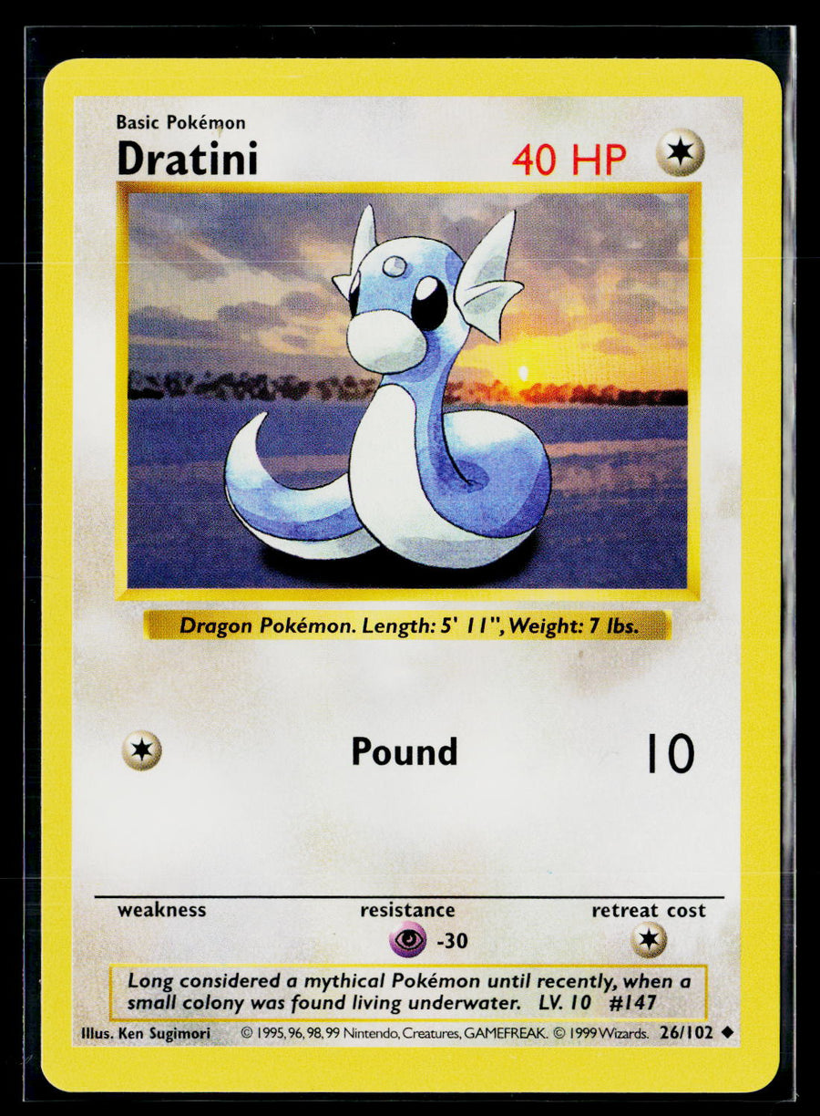 Base Set (Shadowless) 026/102 Dratini nm